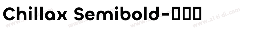 Chillax Semibold字体转换